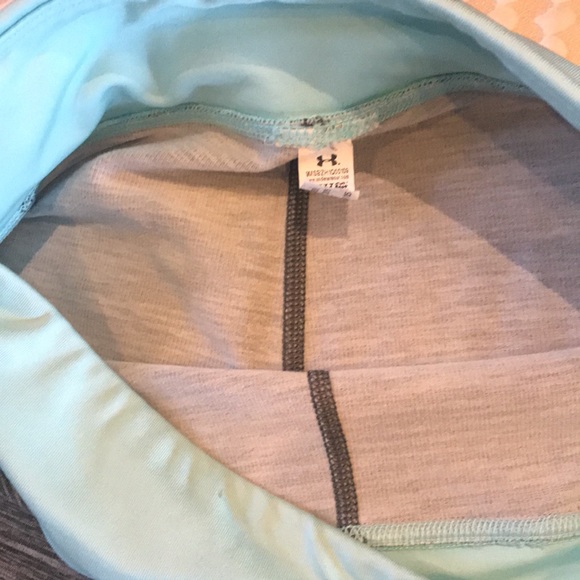 Under Armour adult small pull on leggings gray and mint color excellent conditio - Picture 6 of 10